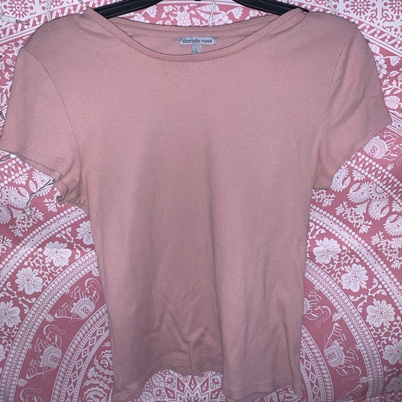 Charlotte Russe pink T - Picture 1 of 2